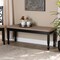 Baxton Studio Corey Sand Upholstered and Dark Brown Finished Wood Dining Bench 171-10922 - alternate 5